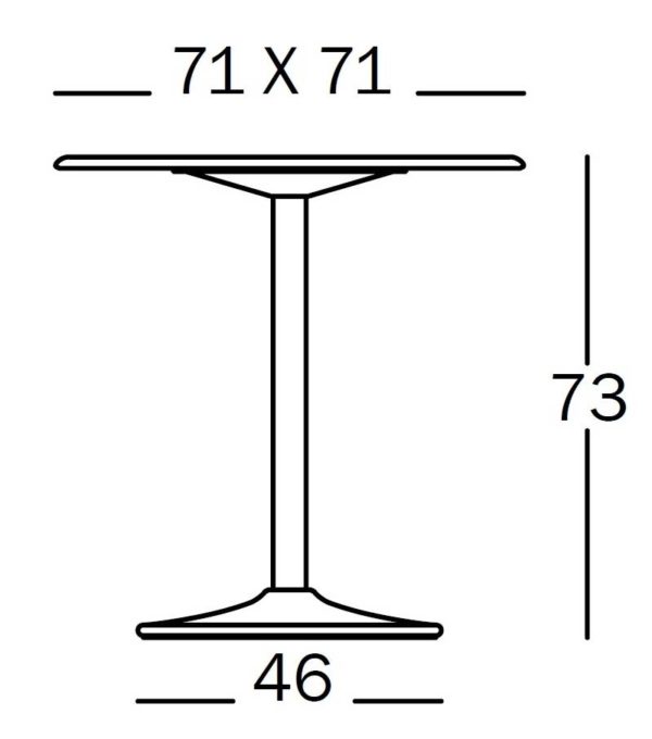Pipe Square Table