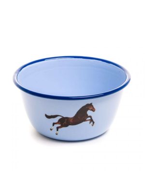 Horse Enamel Bowl