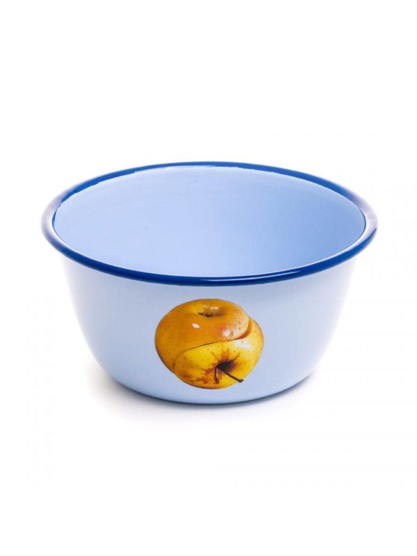 Apple Enamel Bowl